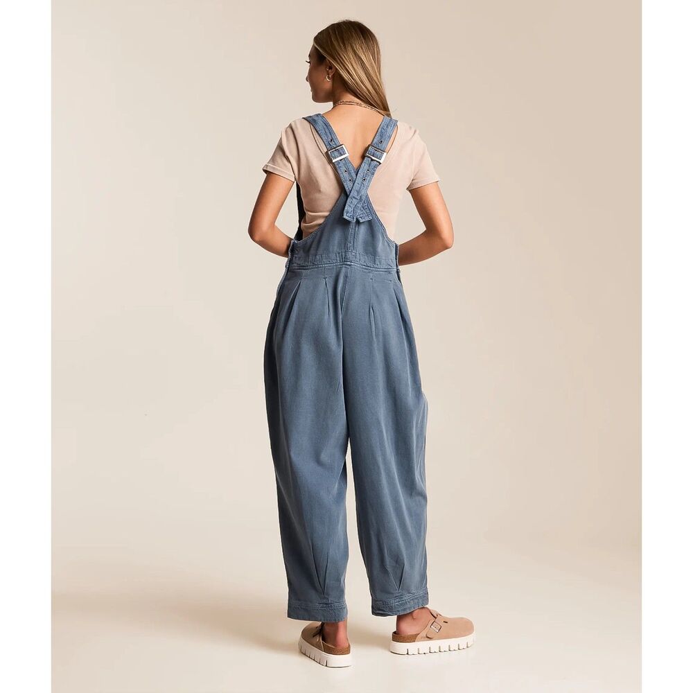 Free People We The Free Felix Tapered Overalls Blue Size XS NWOT $148 retail - Picture 3 of 10